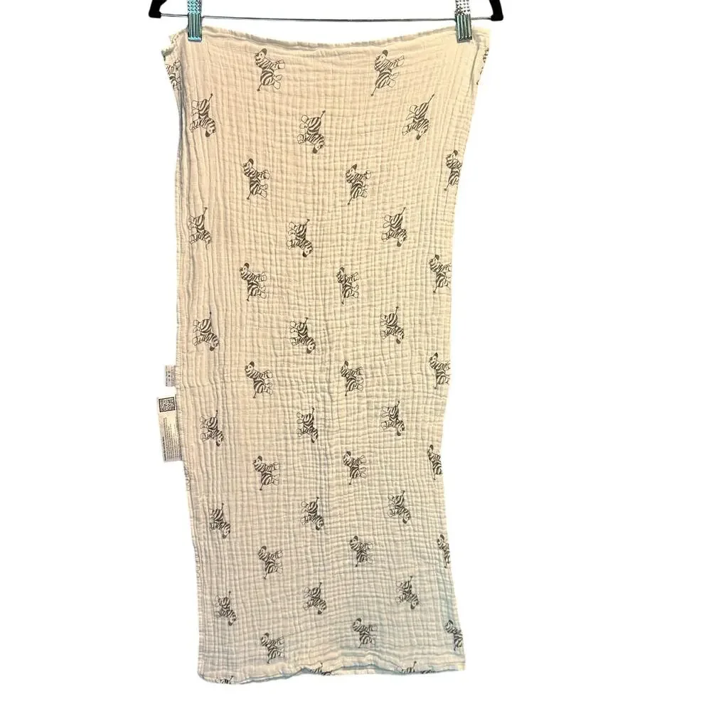 Amazing Baby Newborn Swaddle Muslin Zebra Print Nursery Premium Cotton